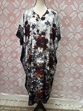 Ratu Kencana Floral Caftan Dress | Made in Indonesia Free Sz